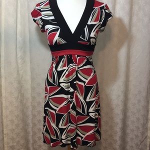 BCX BLACK and RED print dress, EUC